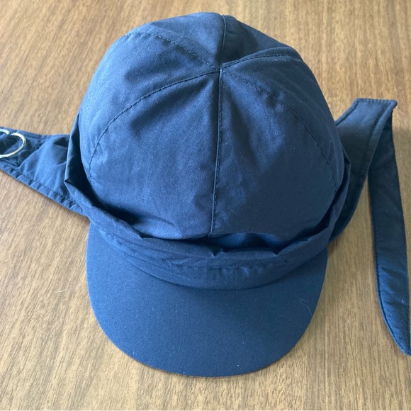 BOGNER Black 100% Nylon Trapper Cap Chin Strap Outdoor Hat Size M/M - Picture 3 of 11